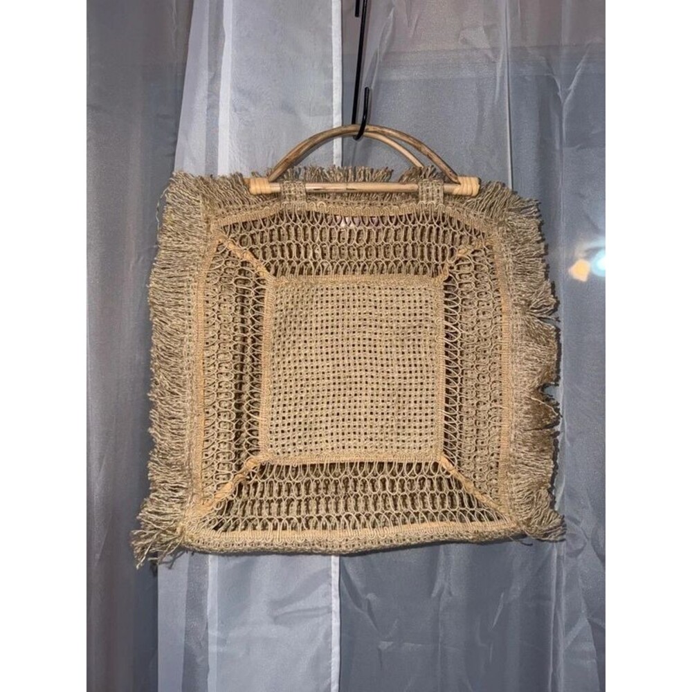 Kristin Made, Anthropologie Raffia & Bamboo bag